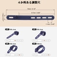 thumbnail image 5 of Unique Bargains 10pcs Reusable Cord Organizer Silicone Cable Ties Multicolor Navy Blue, 5 of 6