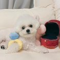 thumbnail image 2 of Caja de anillos de peluche, funda de amor, juguete para masticar para mascotas, sonidos de cachorros, 2 of 5
