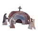 thumbnail image 5 of Figuras de escena de resurrección de Pascua decoraciones de madera lisas resistentes para gabinetes de vacaciones, 5 of 9