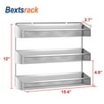 thumbnail image 3 of Bextsrack Set of 2 3 Tier Spice Seasoning for Kitchen-Silver, 3 of 7