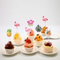 thumbnail image 4 of Oraceous Pcs Cupcake Toppers Summer Flamingo Pineapple Birthday Party Cake Picks Food Decoration Supplies for Hawaiian Luau, 4 of 11