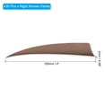 thumbnail image 2 of Uxcell Arrows Vanes 30 Pack 4 Inch Arrow Turkey Feather Right Wing Brown for DIY Target Shooting, 2 of 6