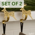 thumbnail image 4 of Split P Jumping Deer Stocking Hanger - Set of 2, 4 of 5