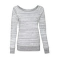 thumbnail image 2 of BELLA + CANVAS Women's Sponge Fleece Wide Neck Sweatshirt 7501 - Light Grey Marble Size XL, 2 of 3