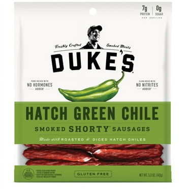 (Pack of 8) Duke's 33007 Dukes Hatch Green Chile Pork Sausages