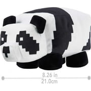 Minecraft Basic Plush Panda Stuffed Animal, Soft Doll Inspired by Video Game Character, 8 inch