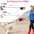 thumbnail image 5 of 4 Pack Retractable Dog Leash,26ft Dog Leash for Small Medium Large Dogs Up to 110lbs,360° Tangle-Free Reflective Nylon Tape,Adjustable length,with Anti-Slip Handle,One-Handed Brake,Pause,Lock, 5 of 12