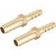 thumbnail image 1 of Straight Brass Barb Fitting Reducer, Fit Hose Id 8mm To 6mm 2pcs, 1 of 3