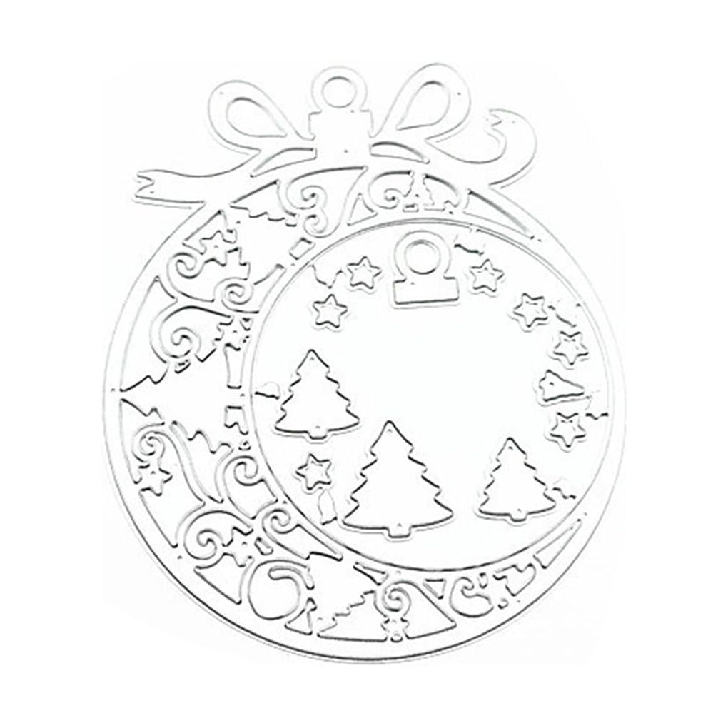 Merry Christmas Families Metal Die Cuts, Family in Christmas Angel Star Cutting Dies Cut Stencils for DIY Scrapbooking Album Embossing Paper Dies Card Making