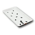 thumbnail image 5 of Set of 2 White Japanese Neta Zara Ceramic Sushi Case Chef Drip Plate 8.75"X4.75", 5 of 6