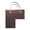 Coffee, variant on LIERTOUR L Shape Stair Basket with Faux Leather Handle and Felt Material for Space Save Stair Storage and Laundry Organization for Home and Office and Studio Setup Dark Blue