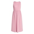 thumbnail image 3 of Time and Tru Women's Sleeveless Smocked Knit Dress, Sizes XS-XXXL, 3 of 5