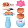 thumbnail image 6 of Joernso Dollhouse Miniature Mid-Autumn Festival Moon Cake Kitchenware Lotus Mini Decor, 6 of 8