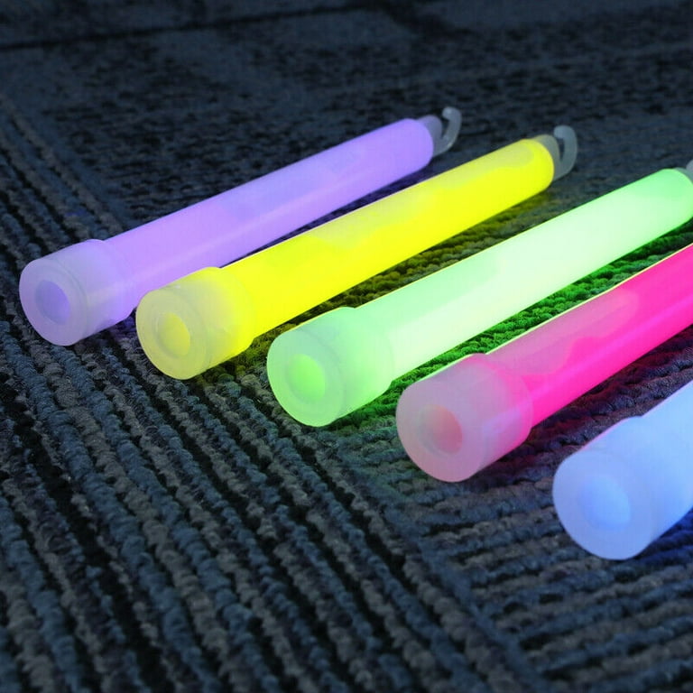 Bulk Lot Ultra Bright 6 Inch Large Glow Sticks - Light Up Sticks 12 Hr  Duration