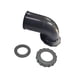 thumbnail image 1 of Eigraketly Mangueras de inflado flexibles y duraderas de goma para entusiastas del buceo, accesorios de buceo, mangueras corrugadas Deportes acuáticos Negro Codo de tubería BC, 1 of 6