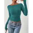 thumbnail image 4 of Remera PRETTYGARDEN 2025 Crop Top de Manga Larga con Frunces Talle M, 4 of 8