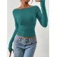 thumbnail image 4 of Remera PRETTYGARDEN 2025 Crop Top de Manga Larga con Frunces Talle M, 4 of 8