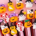 thumbnail image 2 of 10Pcs Christmas Halloween Pencil Caps Chewing-proof Silicone Pencil Tip Protector Christmas Stocking Fillers for Student, 2 of 9