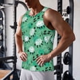 thumbnail image 5 of Logiee Sheep Zzz Print Men's Workout Tank Top,Quick Dry Workout Tank Top,Gym Muscle Tee,Fitness Bodybuilding Sleeveless T Shirt-4X-Large, 5 of 7