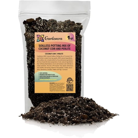 ? Premium Coco Coir and Perlite Potting Mix, Soil for Maximum Plant Growth, Perfect for Indoor and Outdoor Container Gardens by ://N ? LOVA - 1 QUART