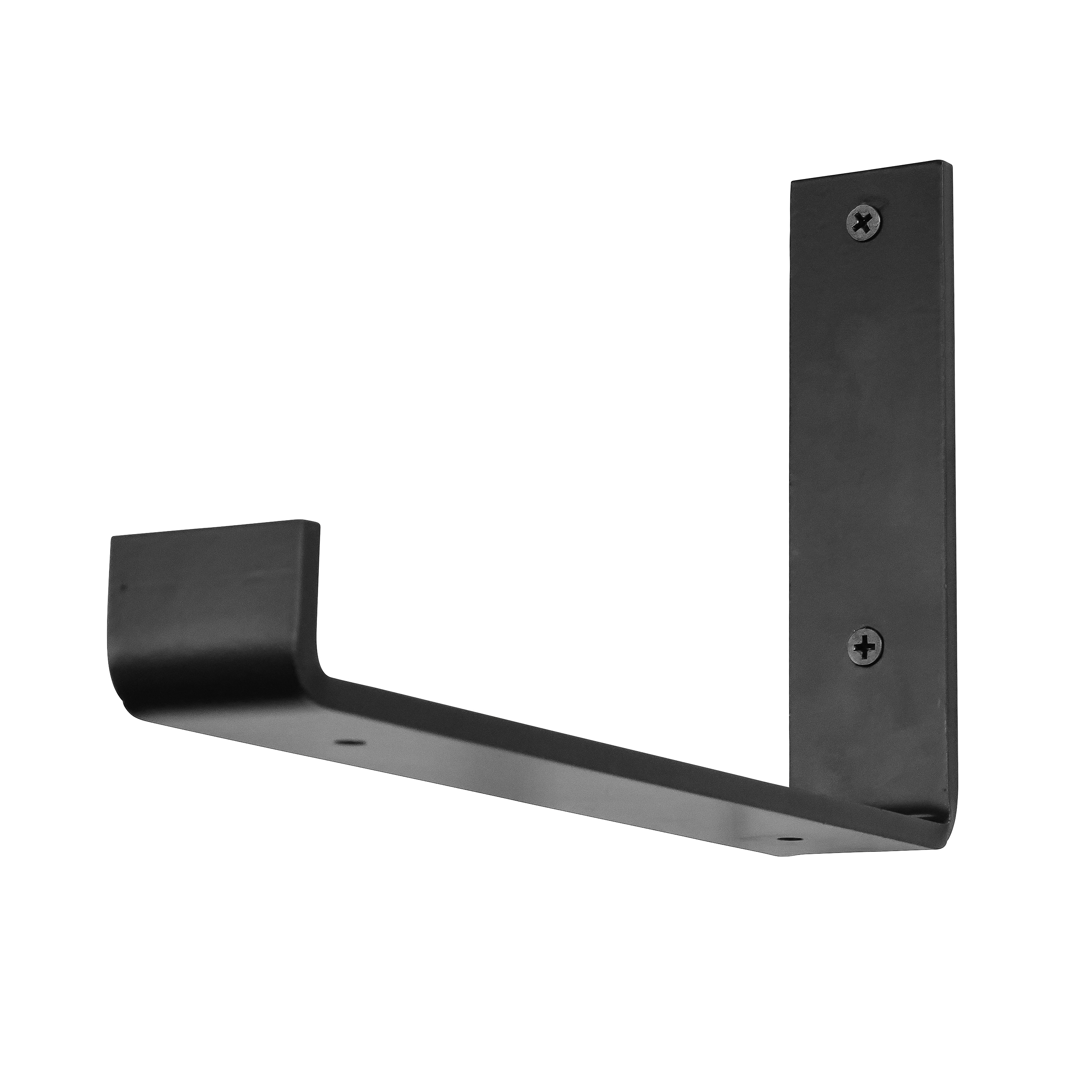 (2 pack) 10-inch L Shape Steel Shelf Bracket, Black, Mounting Hardware Included, 88 lb Capacity
