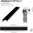 thumbnail image 5 of 10 manijas de cocina con tornillos, manija de armario invisible de aleación de aluminio para muebles de cocina, cajón, dormitorio (192 mm), 5 of 5