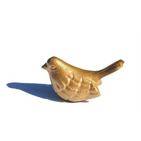 Golden Bird Figurine for Home Decor