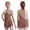 Brown, variant on iiniim Girls Figure Skating Dress Long Sleeves Ballet Dance Skirted Leotards Gymnastics Orange 8