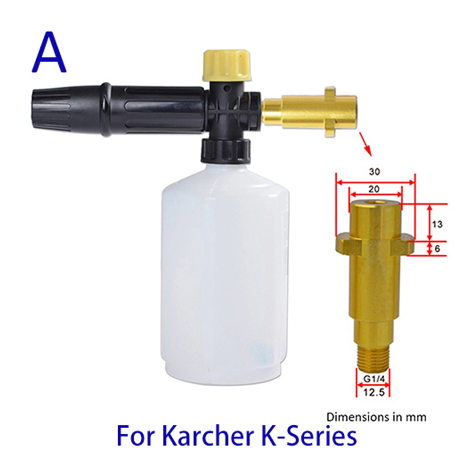 Pressure Washer Snow Foam Lance Foam Nozzle Foam Cannon Soap Gun For High Pressure Cleaner