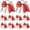 Red, variant on 10 count Baseball Hair Bows 6.5 Inch Large Softball Bow Ponytail Holders with Elastic Baseball Hair Ties Accessories for Competition (Yellow)
