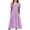 Purple, variant on NXMZXB Women's Summer Short Sleeve A-Line Midi Dresses Casual Ruched Pleated Tunic T-Shirt Dresses Loose Flowy Beach Sundress with Pockets Pink XXL
