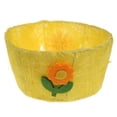 thumbnail image 2 of Cesta de huevos de Pascua hecha a mano con hilo metálico, decoración primaveral, color amarillo, 2 of 9