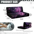 thumbnail image 7 of XYZCANDO Beautiful Butterfly RV Dinette Cushions Stylish Camper Decor Universal RV Dinette Cushion Covers for Women Bench Seat Cover Stretchable Cushion Covers for Couches Purple, 7 of 7