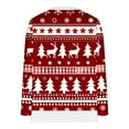 thumbnail image 4 of Frostluinai Womens Sweatshirts Merry Christmas Long Sleeve Oversized Pullover Xmas Fair Isle Graphic Sweat Shirts Crewneck Fall Sweatshirts, 4 of 4