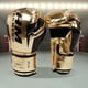 thumbnail image 4 of Guantes Boxeo Muay Thai Guantes Boxeo PU Antidesgarros Guantes Competición Lucha (Oro 10OZ) Adulto, 4 of 9