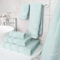 thumbnail image 5 of American Soft Linen Salem Turkish 6 Piece Bath Towel Set, 100% Cotton, Super Soft & Absorbent Bathroom Towels - Mint Green, 5 of 6