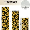 thumbnail image 4 of Black Yellow Sunflower Pattern Kitchen Rugs Sets Of 3,Kitchen Runner Rugs Non Skid Washable,Decorative Kitchen Floor Mats for Kitchen,Sink,Laundry,17"x30"+ 17"x47" + 17"x59", 4 of 6