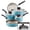 Blue, variant on Farberware Smart Control Nonstick Cookware Pots and Pans Set, 14 Piece, Aqua