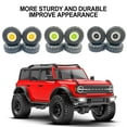 thumbnail image 3 of ZheElen 4piece Wear-resistant Wheel Rims Tyre For Axial 1/24 SCX24 RC Car Accessories Red, 3 of 6