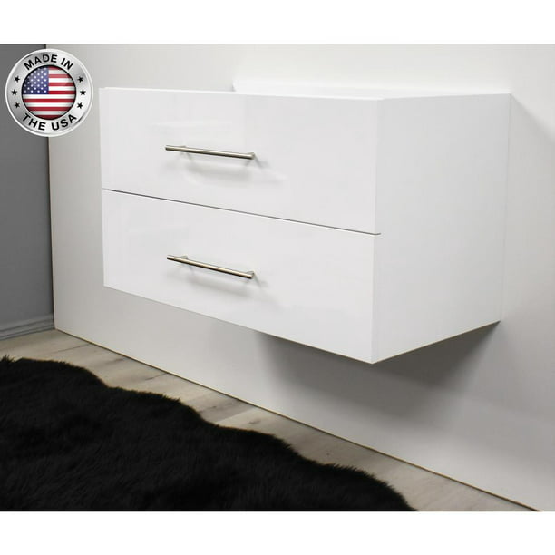 Volpa Usa Napa 36 Modern Wall Mounted, 36 Floating Vanity Cabinet Only