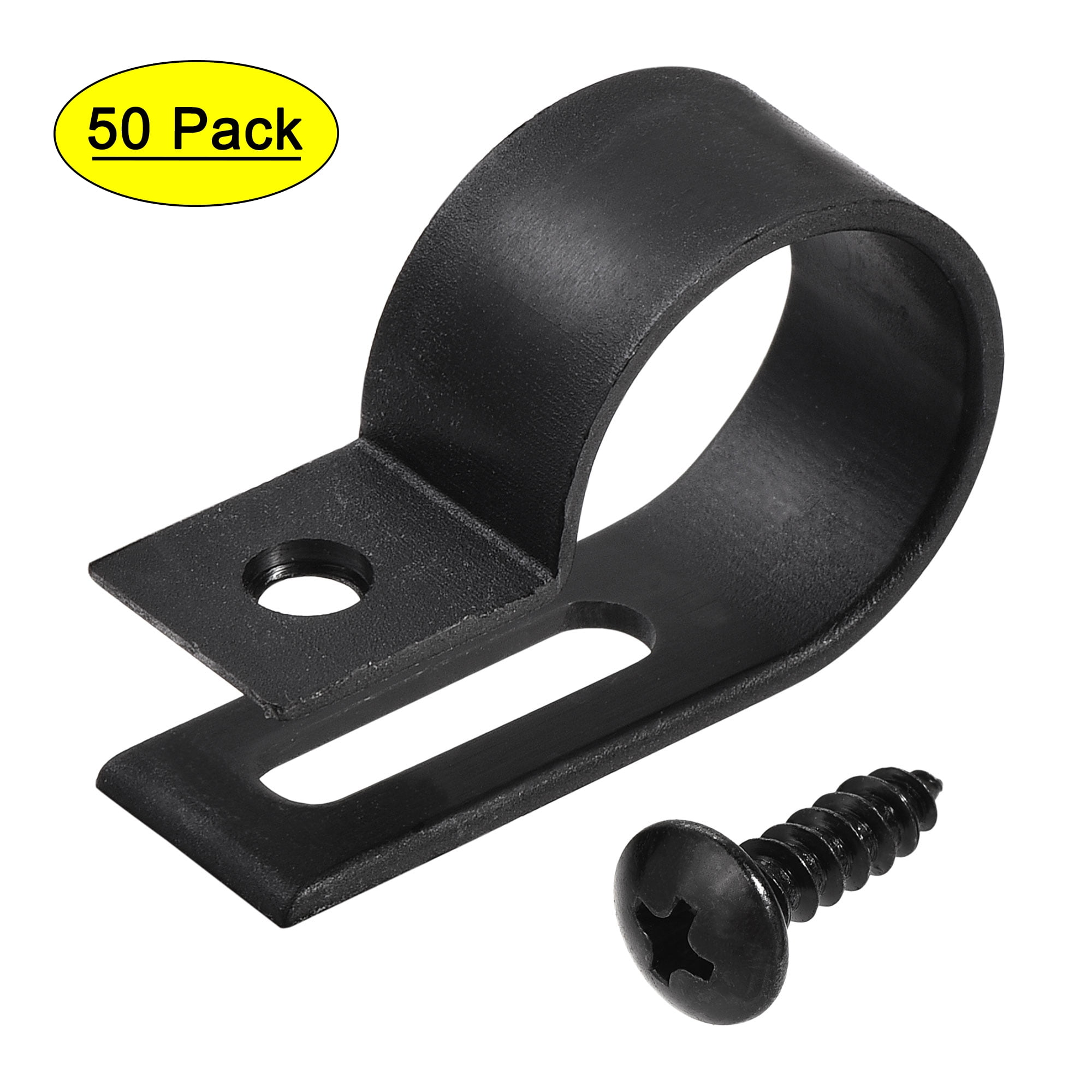 P Clip Plastic Nylon for Hose Pipe Hook Cable/Wire/Tubing Wall Clamp/Mount 