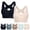 F, variant on full coverage bras for women Wireless Push Up No Wire padded bras for women Everyday Bras Cozy Adjustable Bra Breathable Daisy Lace Back Smoothing T-Shirt Bra no underwire wireless bra I M