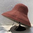 thumbnail image 6 of Wide Brim Sun Hats for Women Summer Uv Protection Beach Hat Fishing Hiking Travel Hat with Chin Strap, 6 of 6