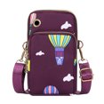 thumbnail image 2 of Clossjun Womens Small Crossbody bags Lightweight Cell Phone Bags Adjustable Belt Daily Wear Waist Bags For Work Out Back To School Purple, 2 of 5