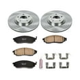 thumbnail image 3 of Power Stop Front Stock Replacement Brake Pad and Rotor Kit KOE112, 3 of 8