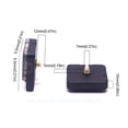 thumbnail image 3 of Mechanism Pairs DIY + Long With 5 High Hands Shaft Movement DIY Of Black Clock Torque Clock Clock Different Hands Quartz Parts Mechanism Movement Timers, 3 of 6