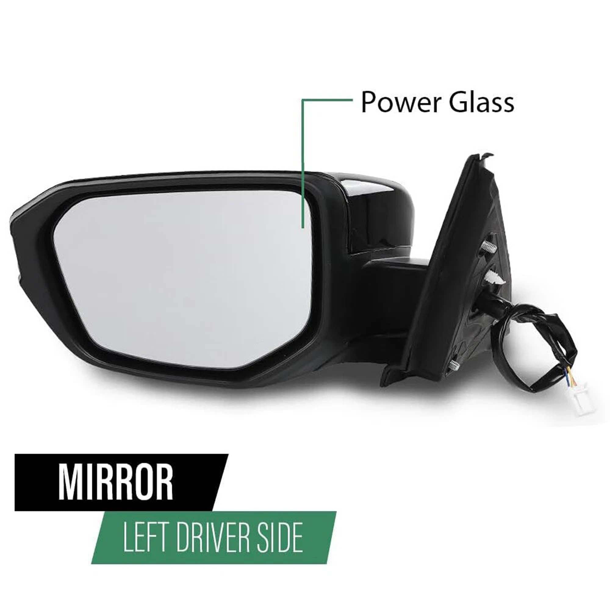 Mirror Assembly For Honda Civic 2016-2021 Left Driver Side Manual Fold Black LH