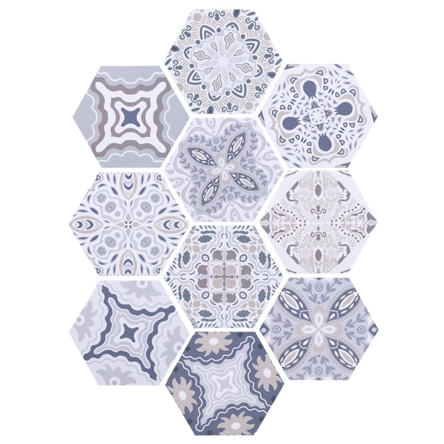 Pegatinas autoadhesivas para azulejos, pegatinas para azulejos con patrón hexagonal, pegatinas para suelo, pegatinas para azulejos, innovación moderna
