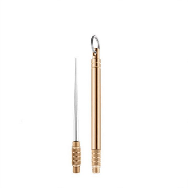 Experience the Ultimate Outdoor Adventure with our Titanium Multifunctional Camping Tool - Includes Toothpick, Bottle Opener, Fruit Fork and More!