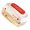 Elegant red Drawer model, variant on Press Type Ice Box Ice Maker Storage Box with Removable Lid Refrigerator Ice Mold Easy to Use